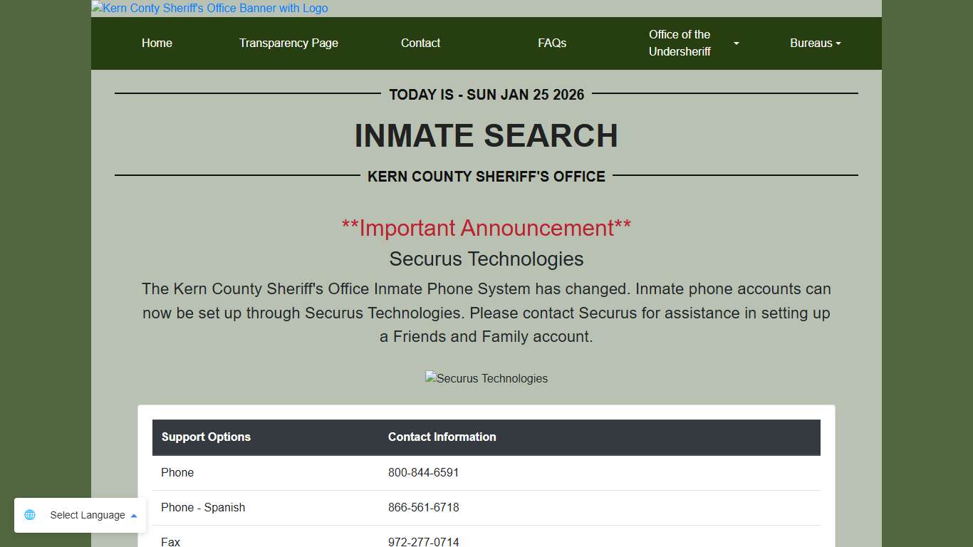 Inmate Search KCSO